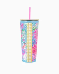 Fashion Tumbler With Straw Women Tabletop