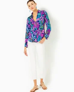 Online Upf 50+ Chillylilly Marlena Button Down Top Women Tops