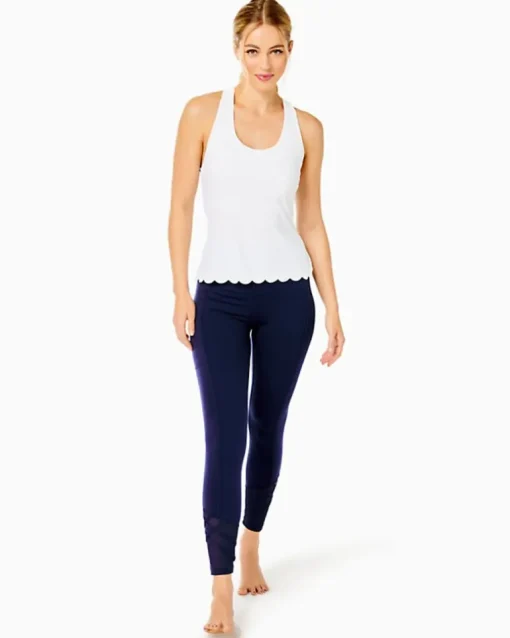 Shop Upf 50+ Luxletic Claralee Scallop Bra Tank Top Women Activewear